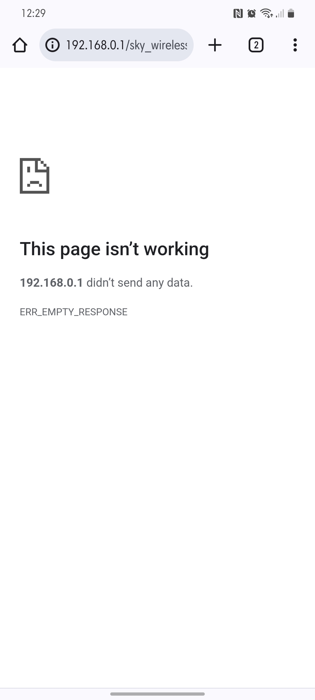 Issues with altering wifi hub settings | Sky Community