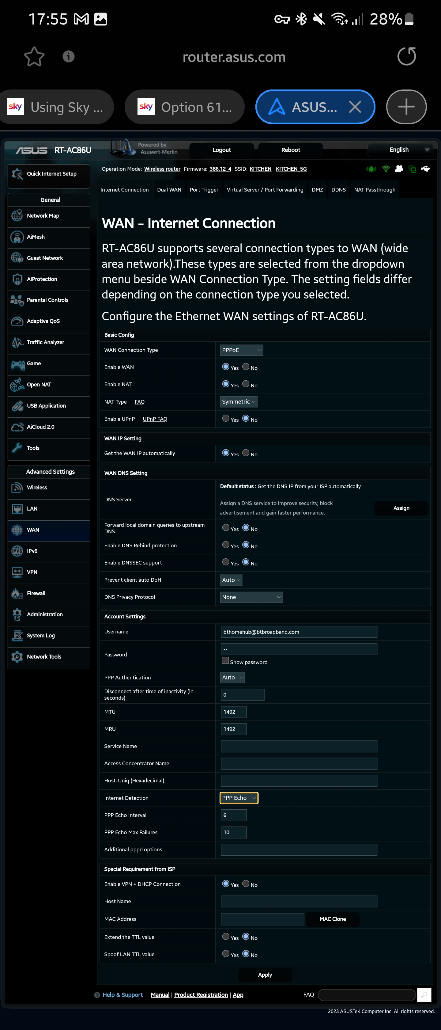 Answered: Using Sky with Asus Router | Sky Community